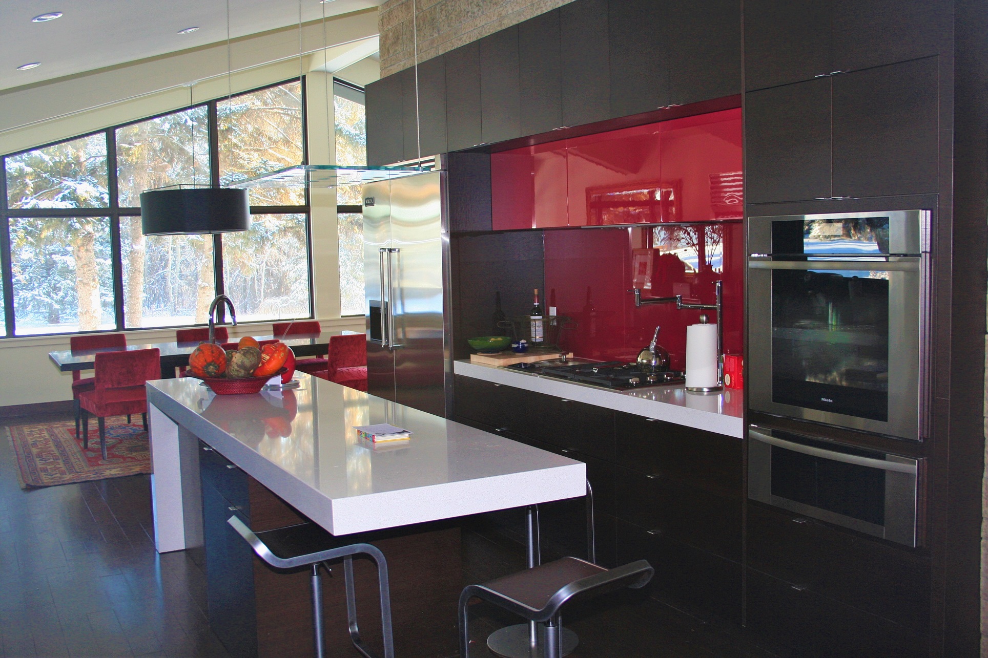 A built-in stove installed by Refine Renovations